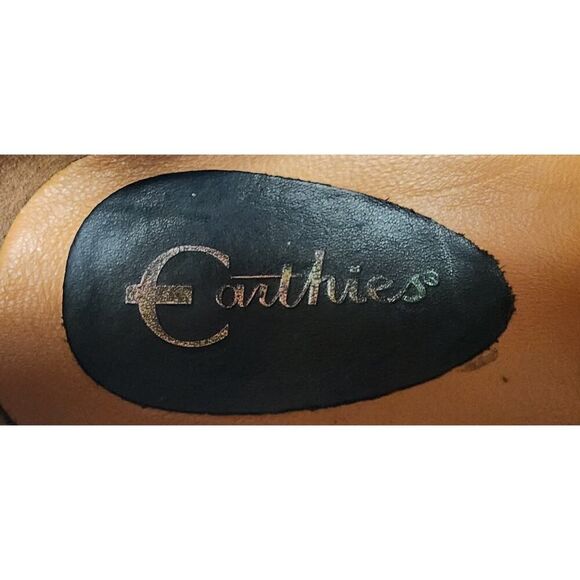 EARTHIES VANYA PEWTER LEATHER FLATS LOAFERS SLIP ONS DRESS SHOES WOMENS SIZE 5B - Picture 8 of 8